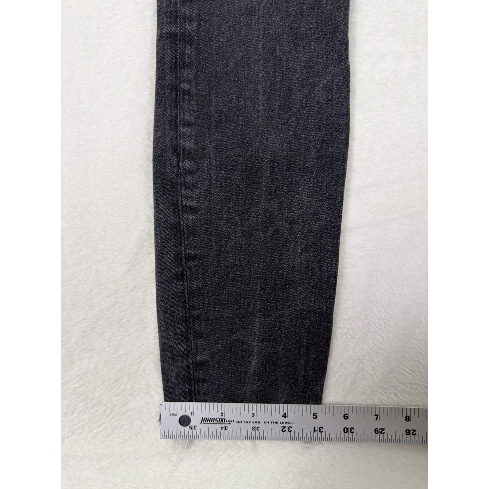 Good American Jeans Womens 8/28 Black Denim High Rise Good Legs Skinny Ripped - Picture 6 of 9
